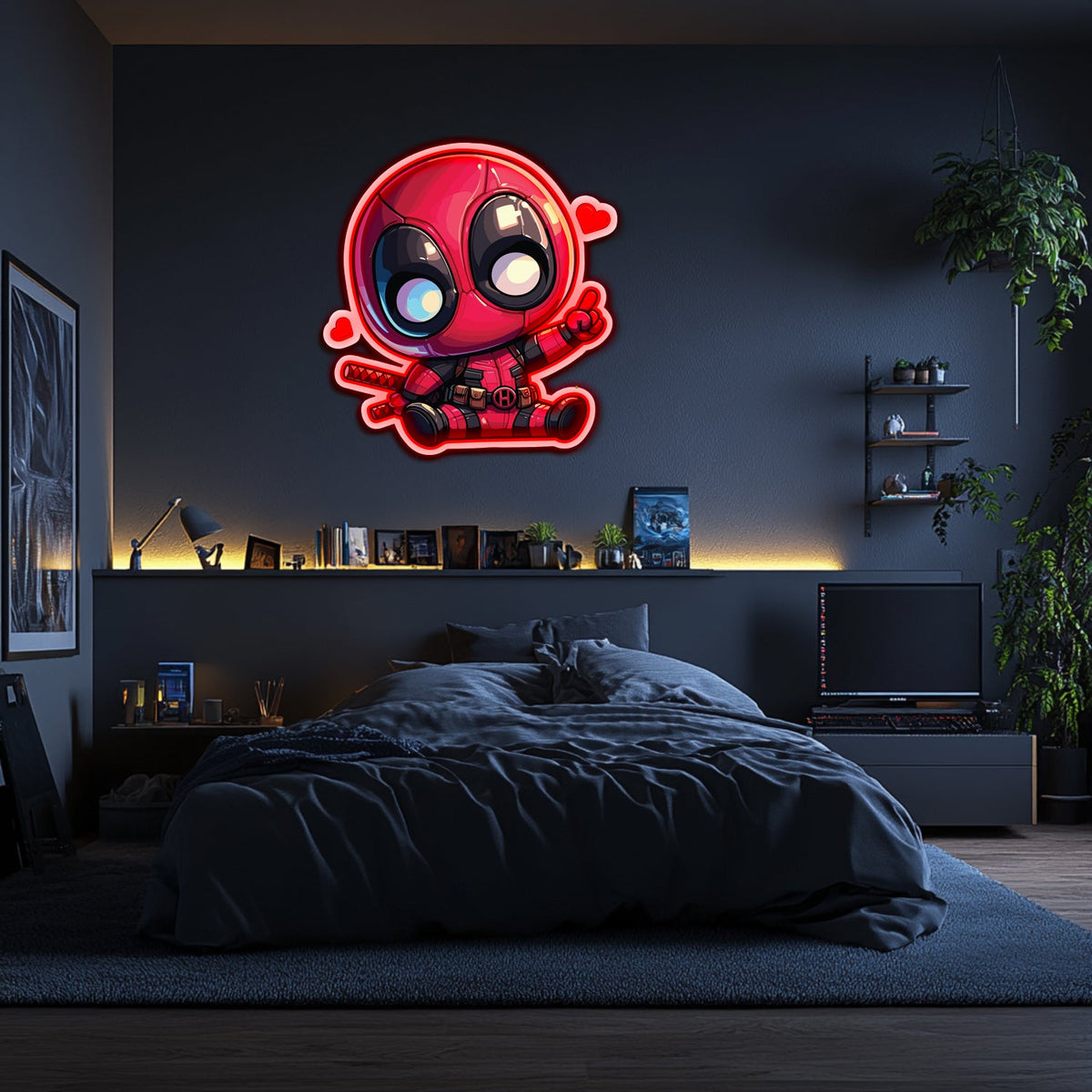 UV Printed Babypool Neon Wall Art- LV0101